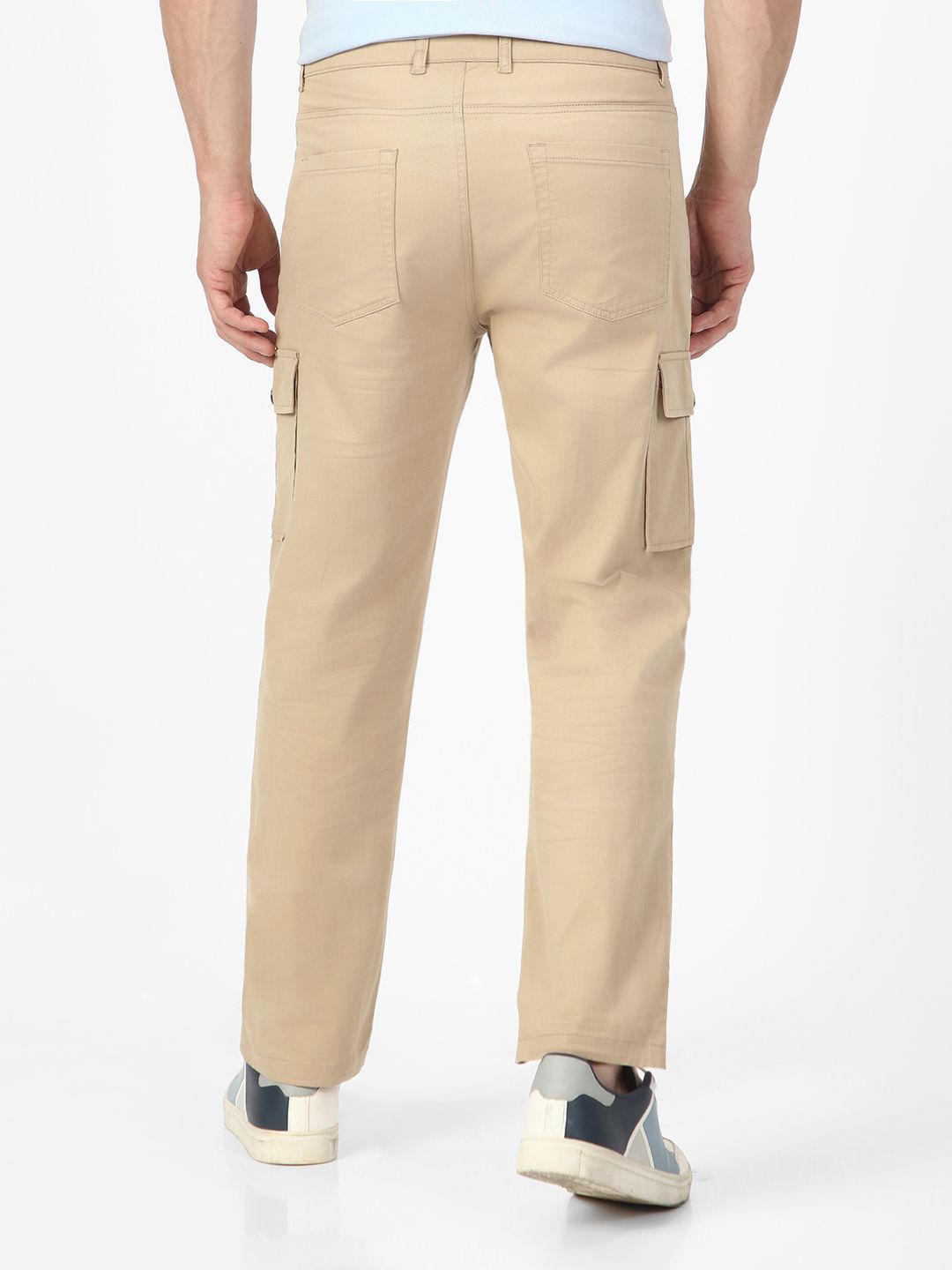 Urbano Fashion Men Mid-Rise Regular Fit Stretchable Cargo Trousers
