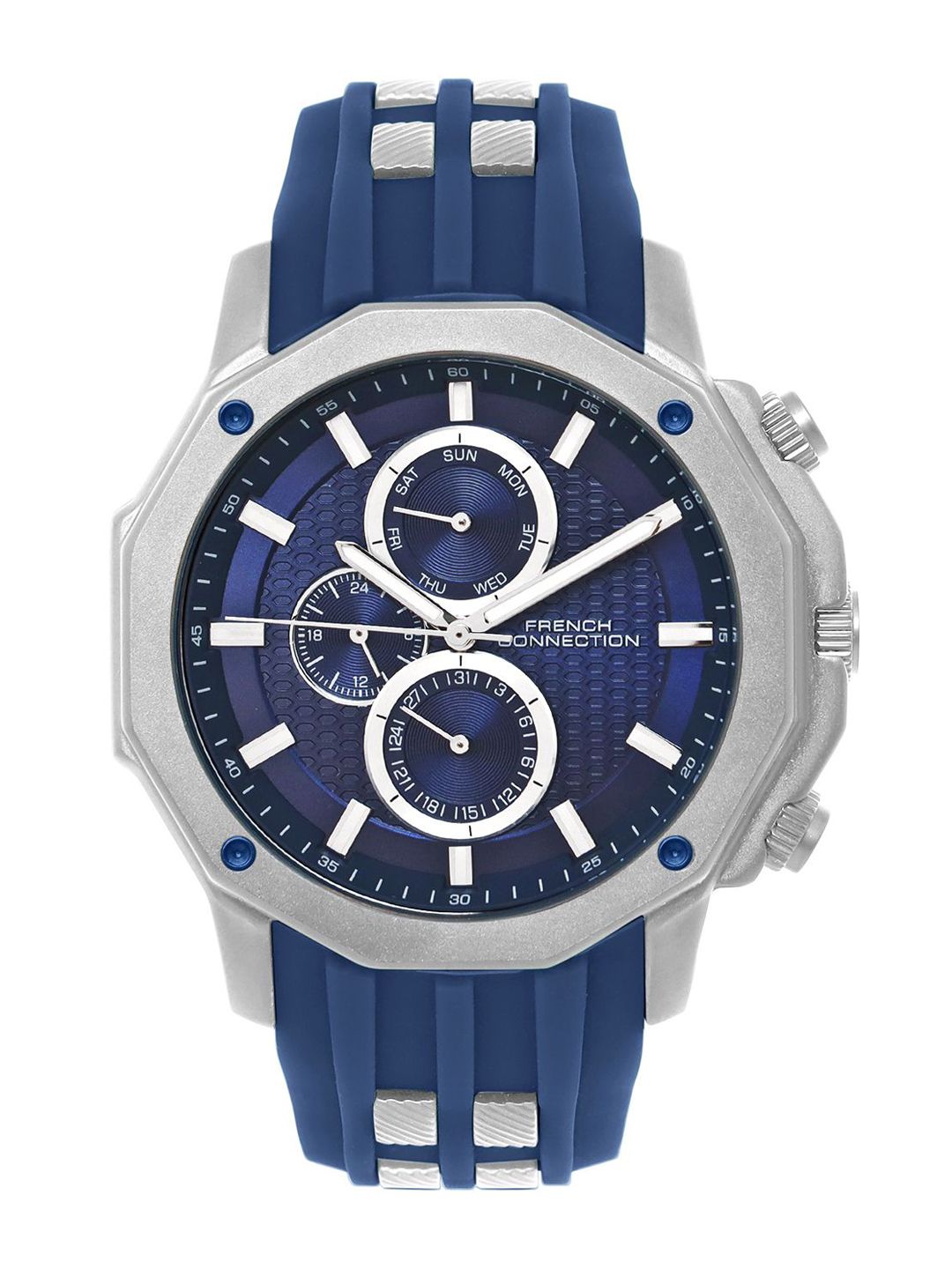 Sambungan Perancis Lelaki Dial & Tali Watch FCH15ul