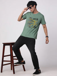 ADRO Pack of 3 Men Graphic Printed T-shirt