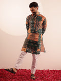 Anouk Ethnic Motifs Printed Mandarin Collar Short Kurta