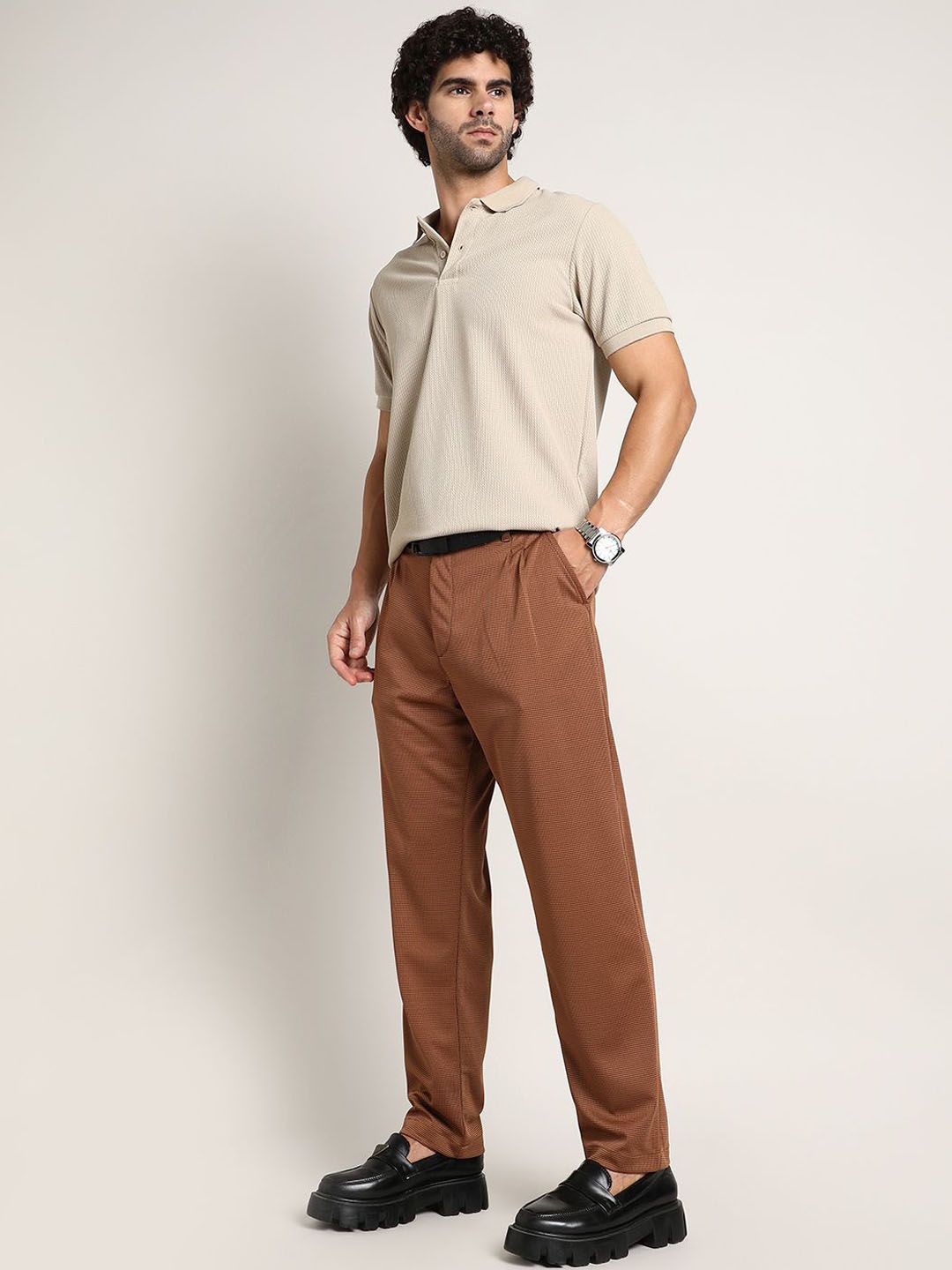 Campus Sutra Men Comfort Cargos Trousers