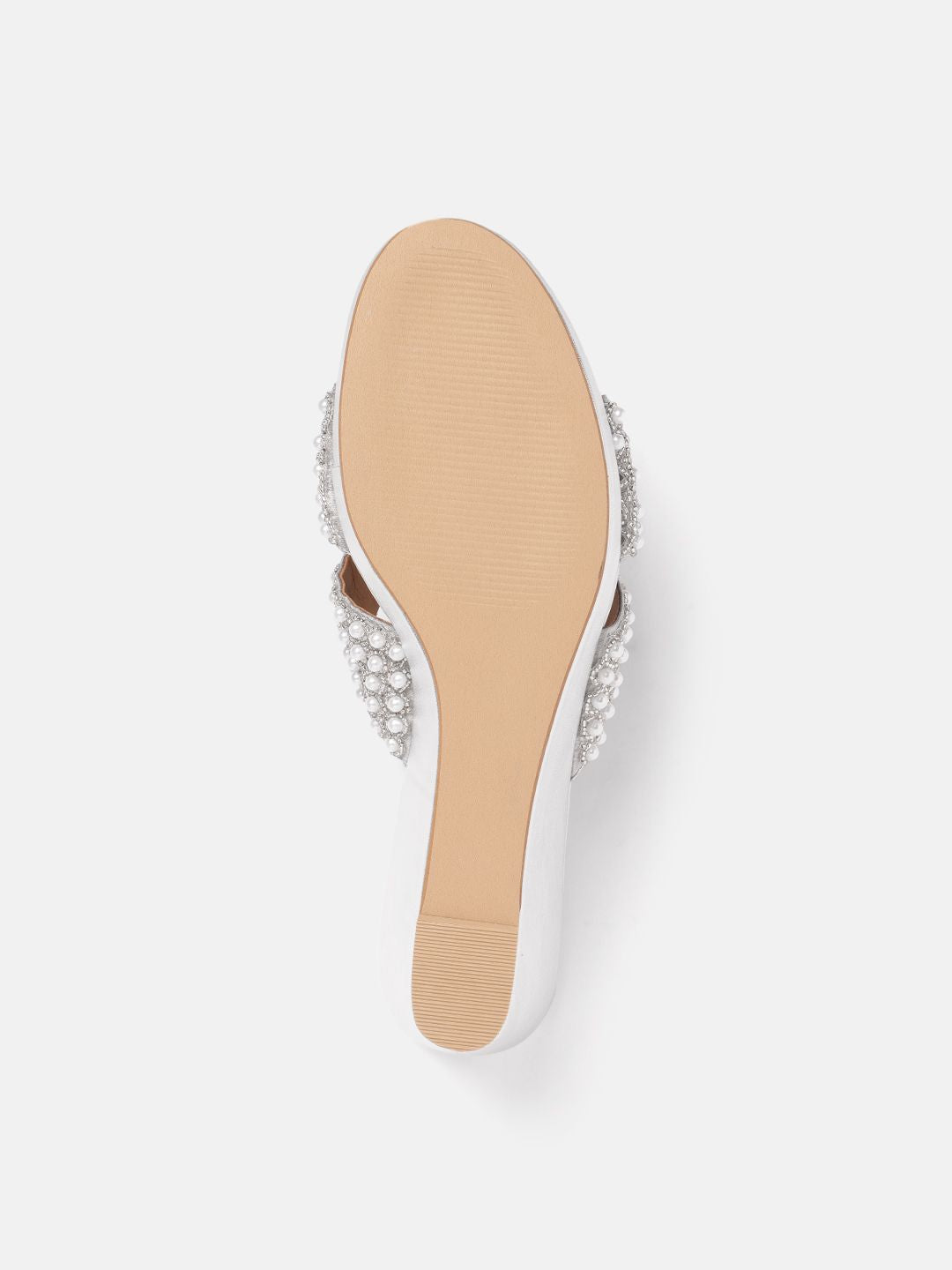 House of Pataudi Ethnic Embellished Wedge Heels