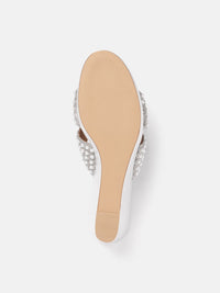 House of Pataudi Ethnic Embellished Wedge Heels
