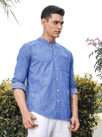 Thomas Scott Men Premium Slim Fit Opaque Casual Shirt