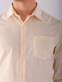 The Indian Garage Co. X Luxe Men Spread Collar Micro Ditsy Printed Slim Fit Formal Shirt