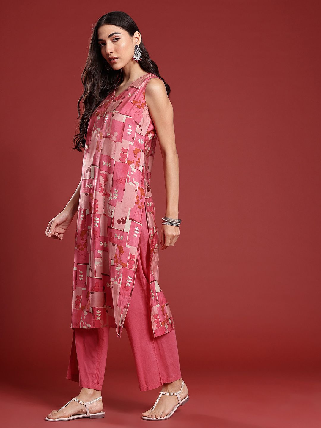 Anouk Printed Straight Kurta