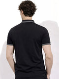 Baju-T Kolar Polo Berjalur ADRO Lelaki