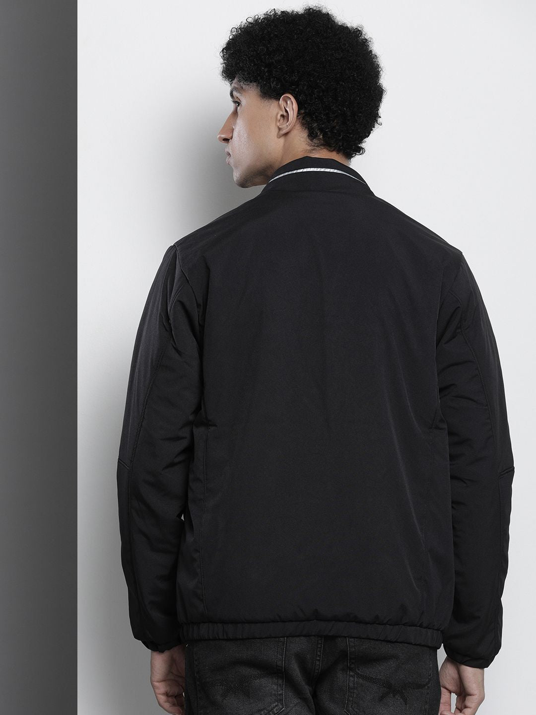 The Indian Garage Co Men Zip-Front Bomber Jacket with Zipper Pockets