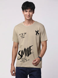 ADRO Men Graphic Printed Round Neck Cotton T-shirt