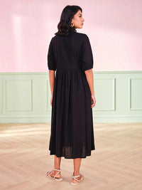 AND Women Floral Printed V-Neck A-Line Dress