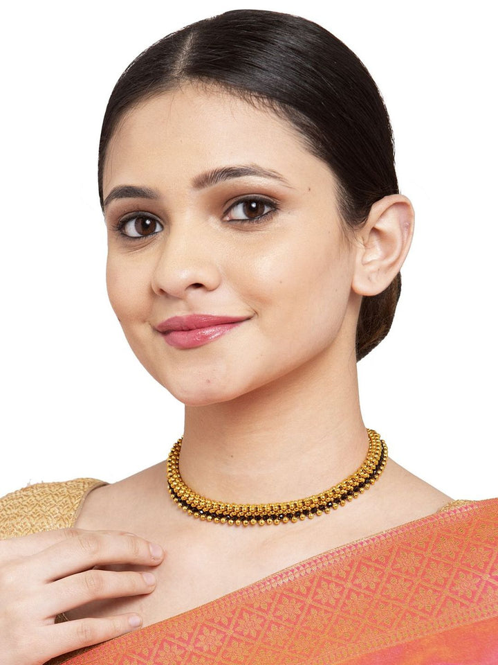 Anouk Gold-Plated Choker Statement Necklace