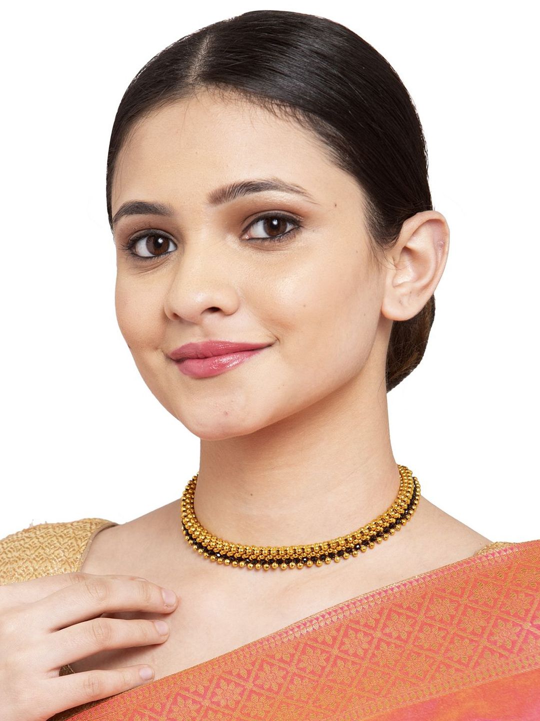 Anouk Gold-Plated Choker Statement Necklace