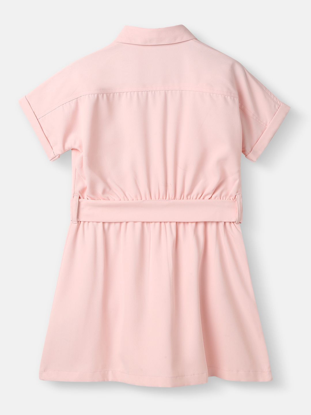 Nauti Nati Girls Solid Shirt Collar Dress