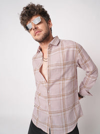 VASTRADO Classic Checked Slim Fit Pure Cotton Casual Shirt