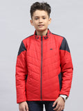Monte Carlo Boys Mock Collar Solid Casual Padded Jacket