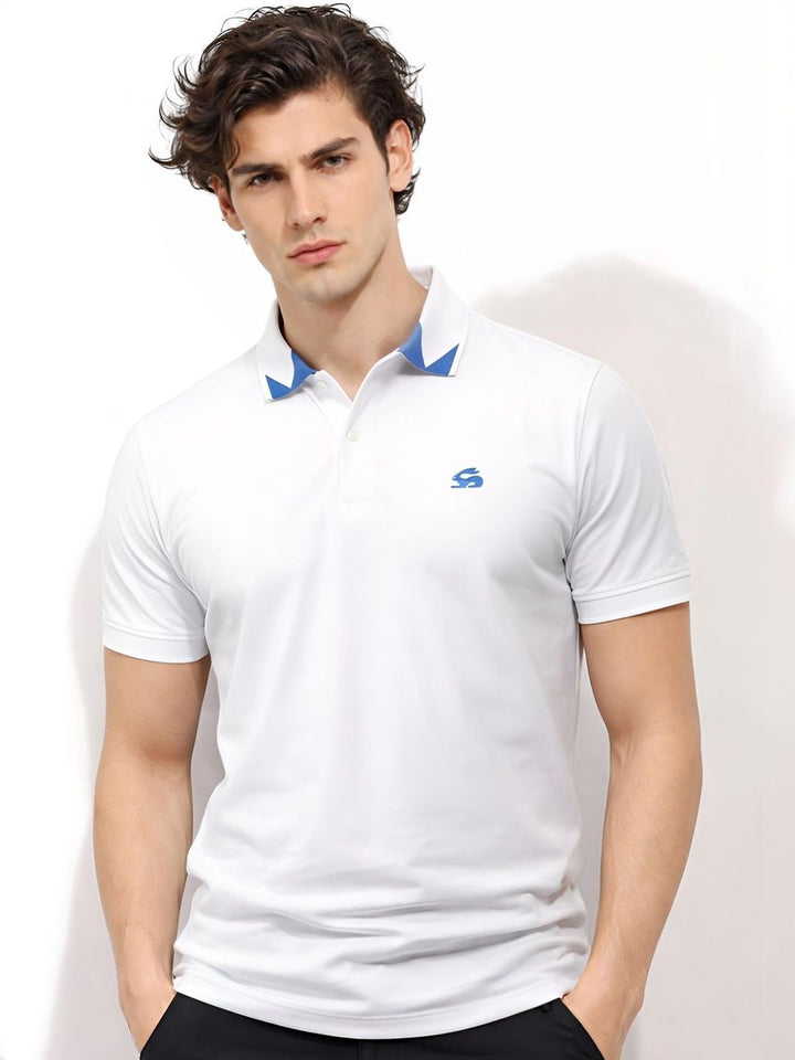 ADRO Men Brand Logo Polo Collar T-shirt