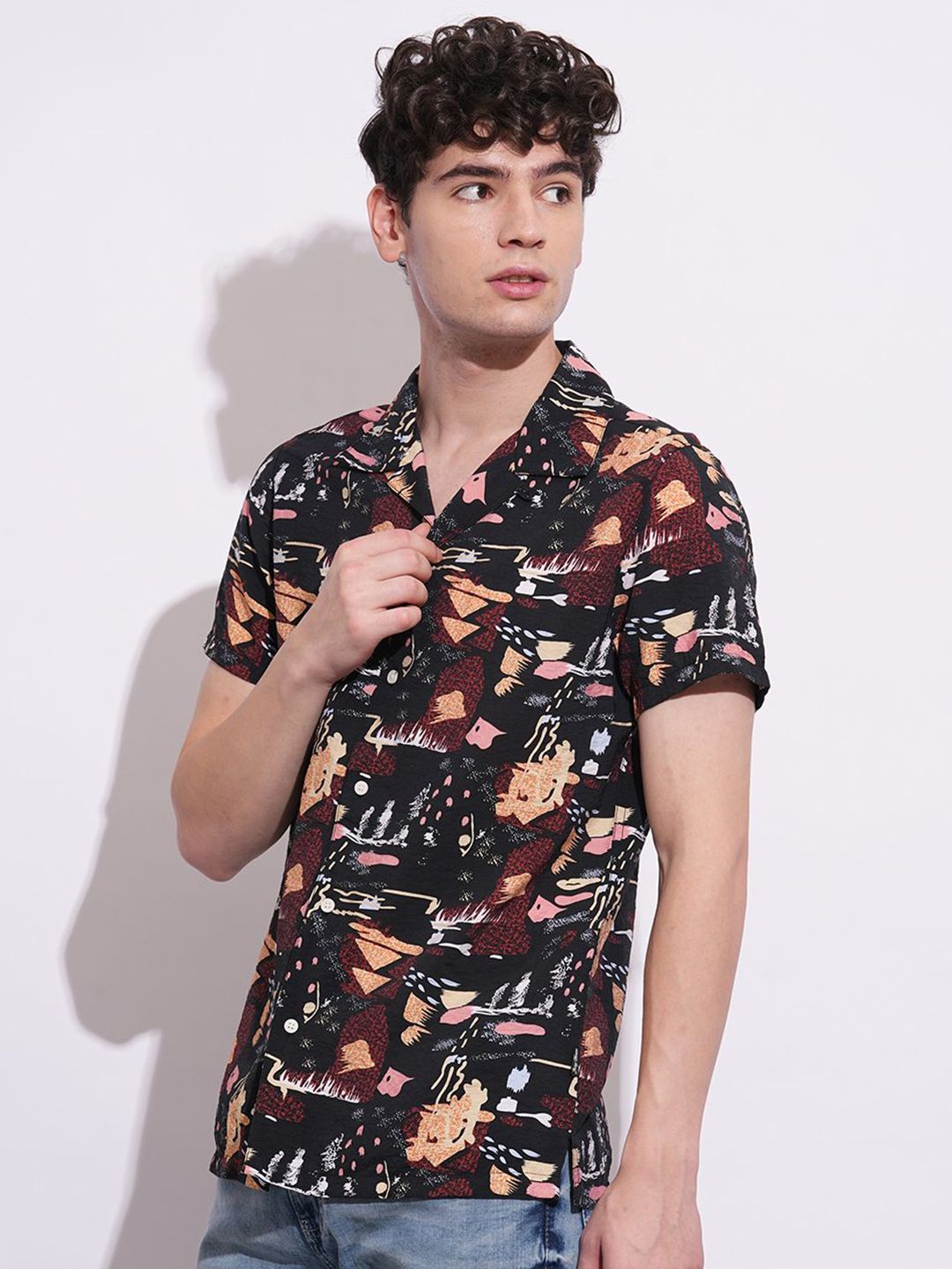 Being Human Men Classic Opaque Printed Casual Shirt