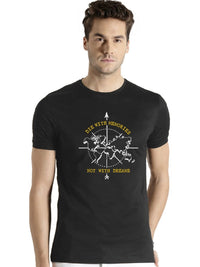 ADRO Pack of 3 Printed Round Neck Cotton T-shirt