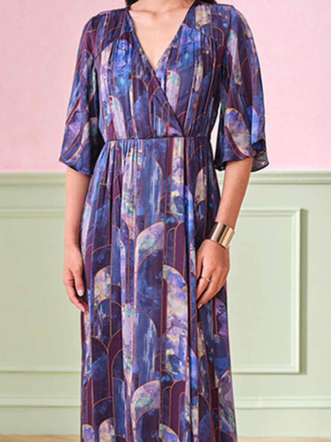 AND Floral Print Maxi Dress