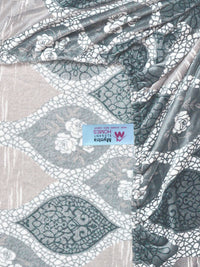 Myntra Elegant Homes Grey Geometric Dipasang Set Cadar King Woolen 300TC- 250X225cm