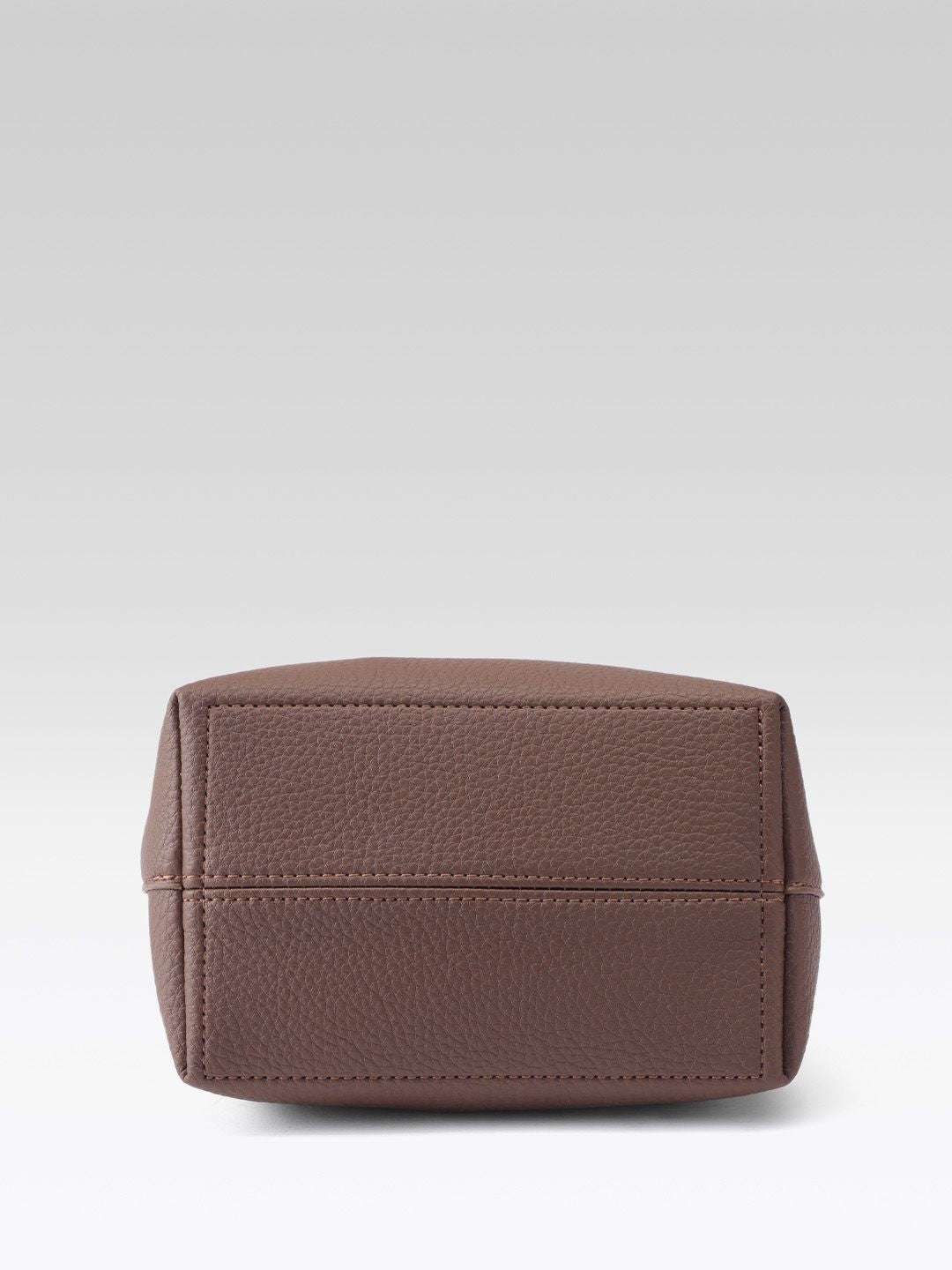 DressBerry Textured Bucket Handheld Bag with Pouch