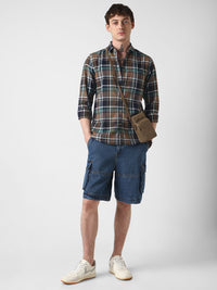 VASTRADO Men Classic Slim Fit Tartan Checks Casual Shirt