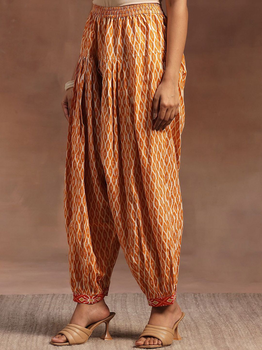 Libas Ethnic Motifs Printed Pure Cotton Straight Kurta with Salwar & Dupatta