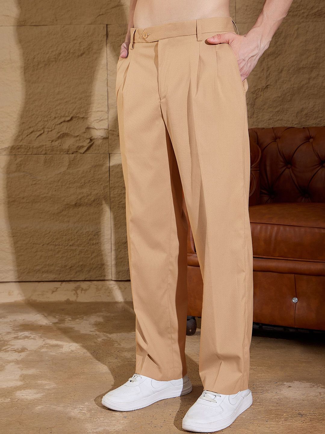 Dennison Men Korea Double Pleated Baggy Fit Trouser