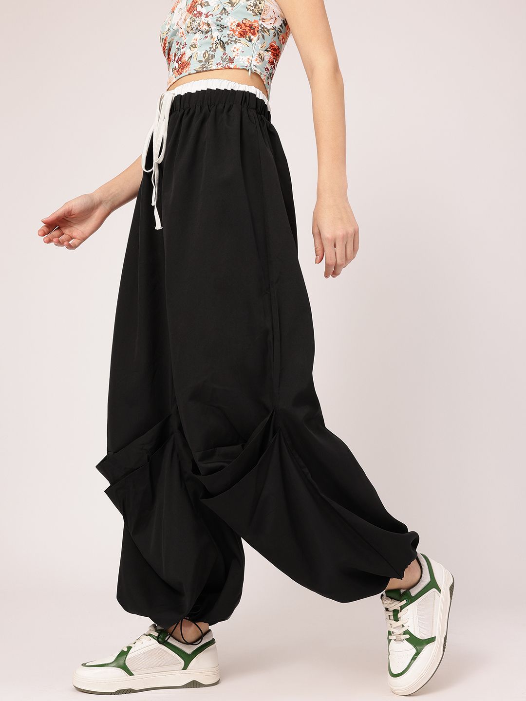 DressBerry Women Street Style Staple Parachute Joggers