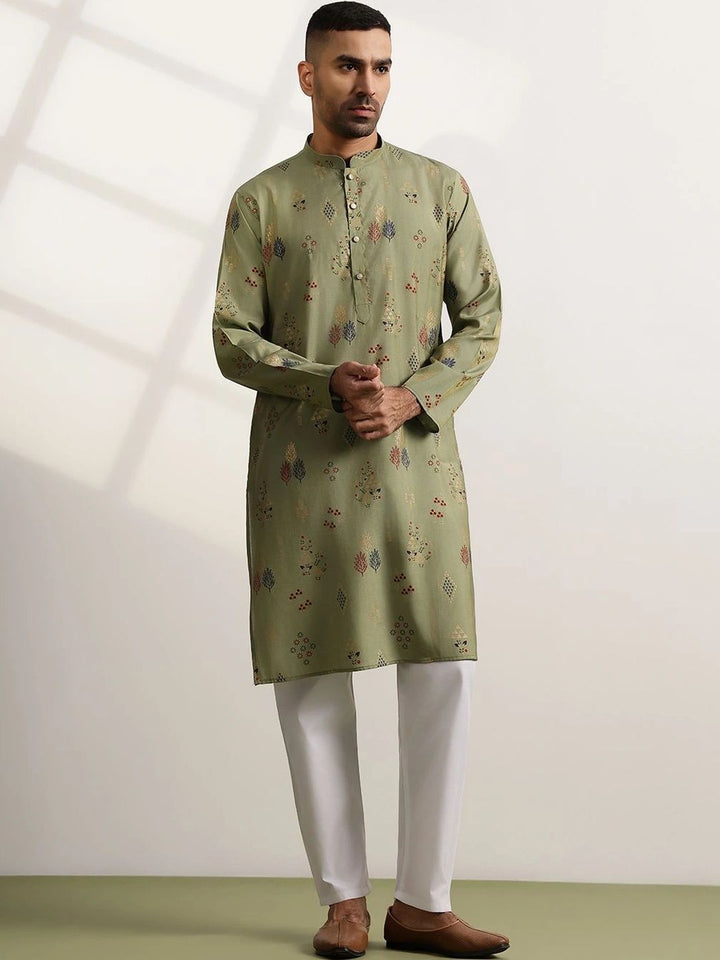 Anouk Men Ethnic Motifs Printed Regular Kurta with Pyjamas