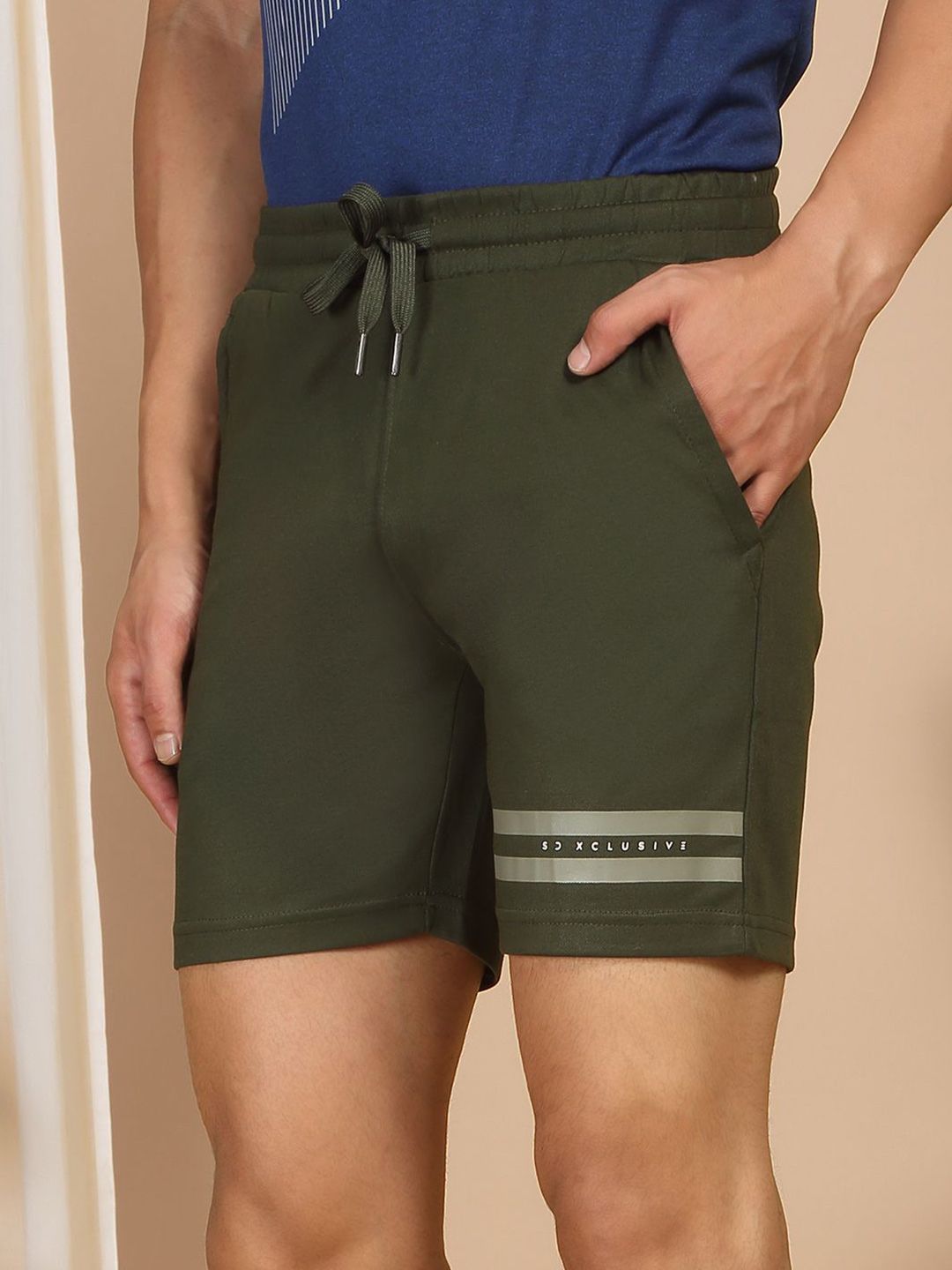 Sweet Dreams Men Mid-Rise Woven Lounge Shorts