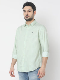 SPYKAR Slim Fit Opaque Striped Casual Shirt