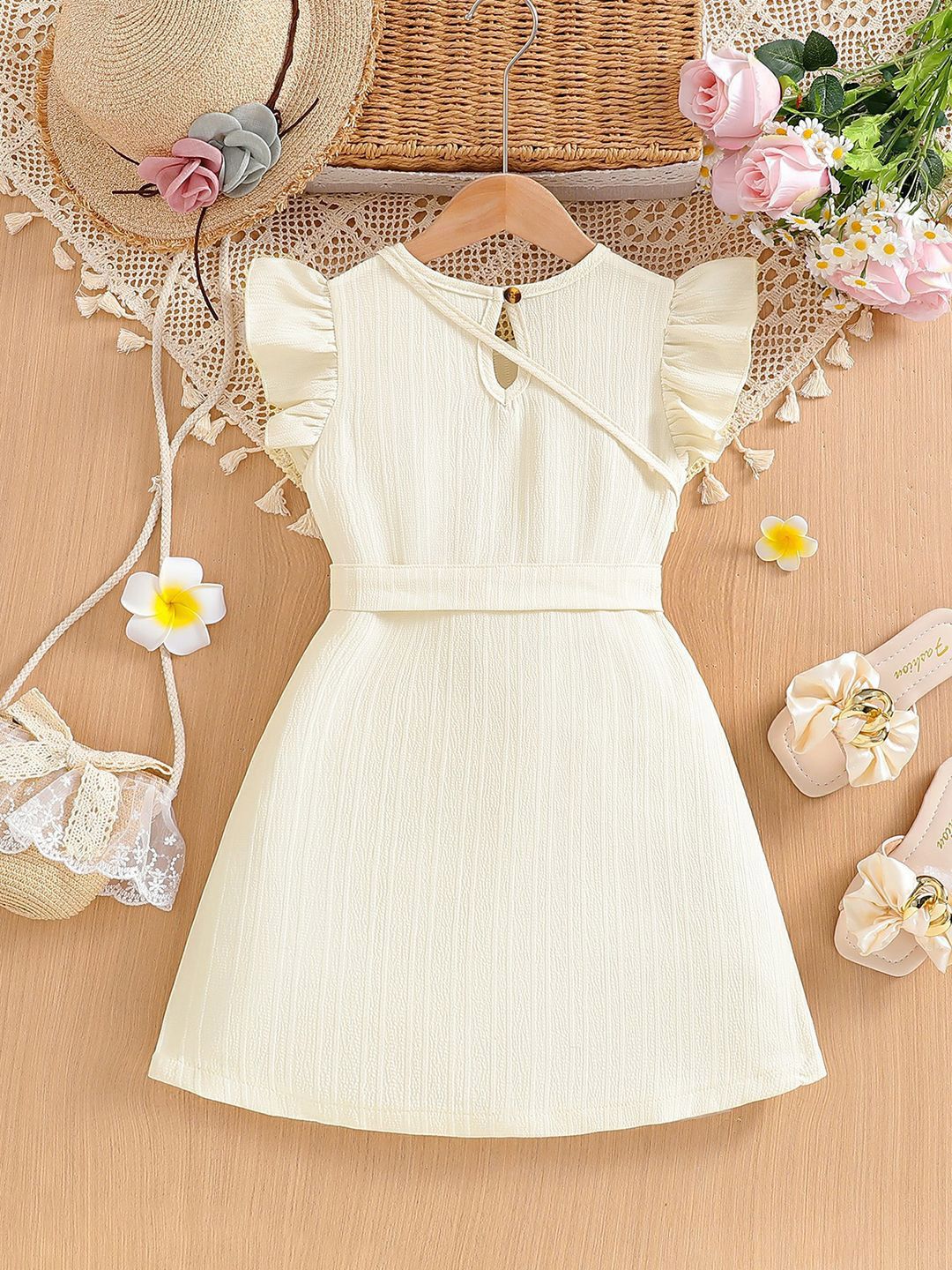 YK Women Striped Fit & Flare Dress