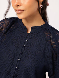 DressBerry Lacey Affair Puffy Raglan Ease Shirt