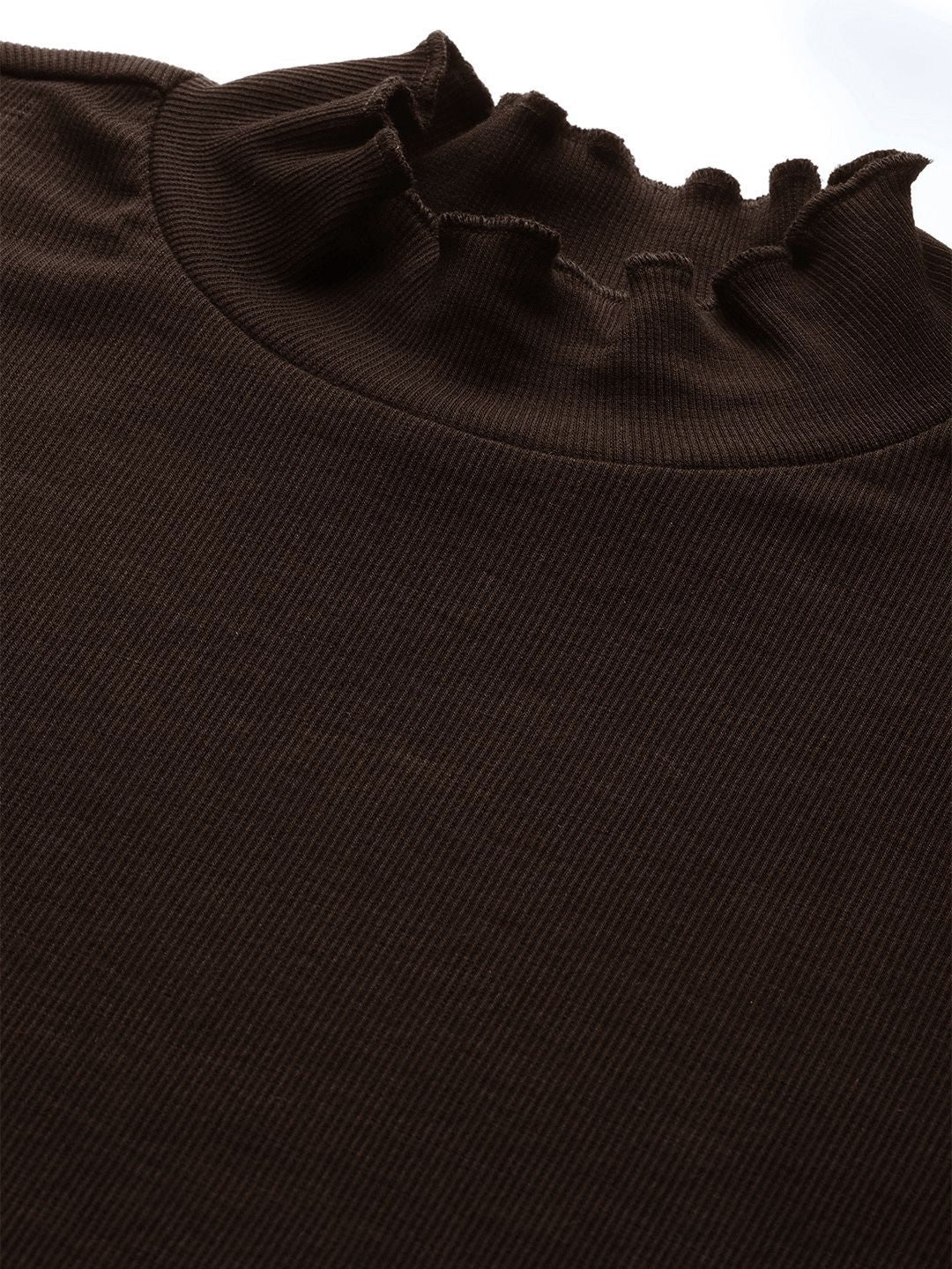 SASSAFRAS Women High Neck Long Sleeve Top