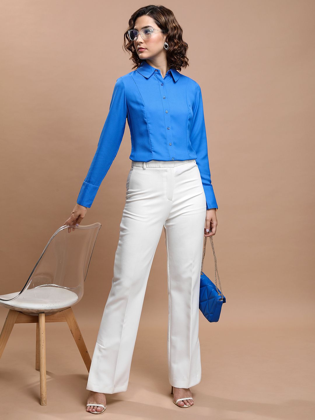 Tokyo Talkies Women Solid Regular Fit Shirt