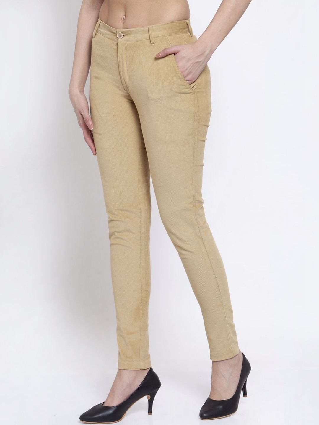 Seluar Slim Fit Wanita KLOTTHE Mid-Rise