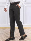 Men's Dark Brown Cotton Rich Solid Slim Fit Formal Gurkha Pants