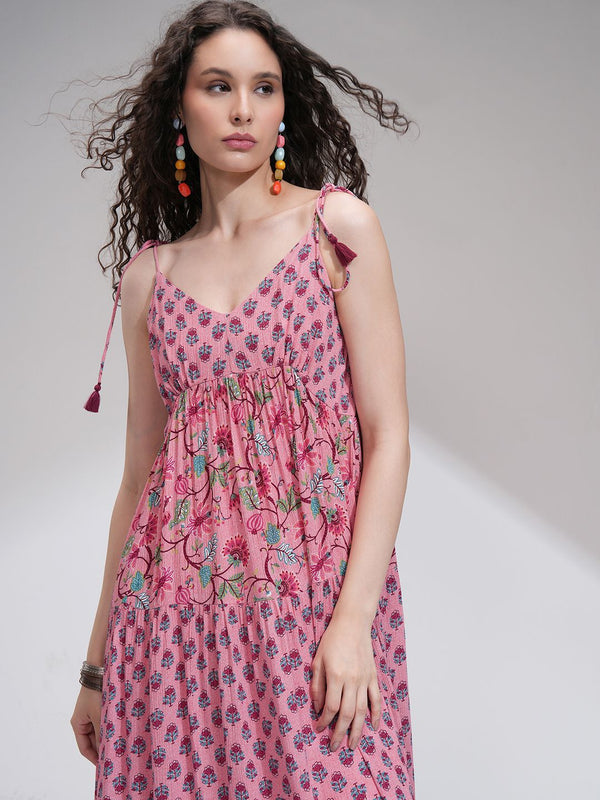 Vishudh Women Printed Maxi Dress