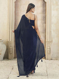 Tikhi Imli Ready to Wear Saree  With Tassles On Pallu