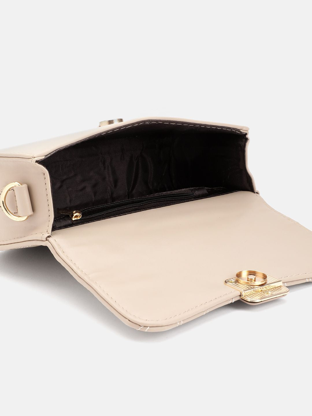DressBerry Structured Quilted Satchel