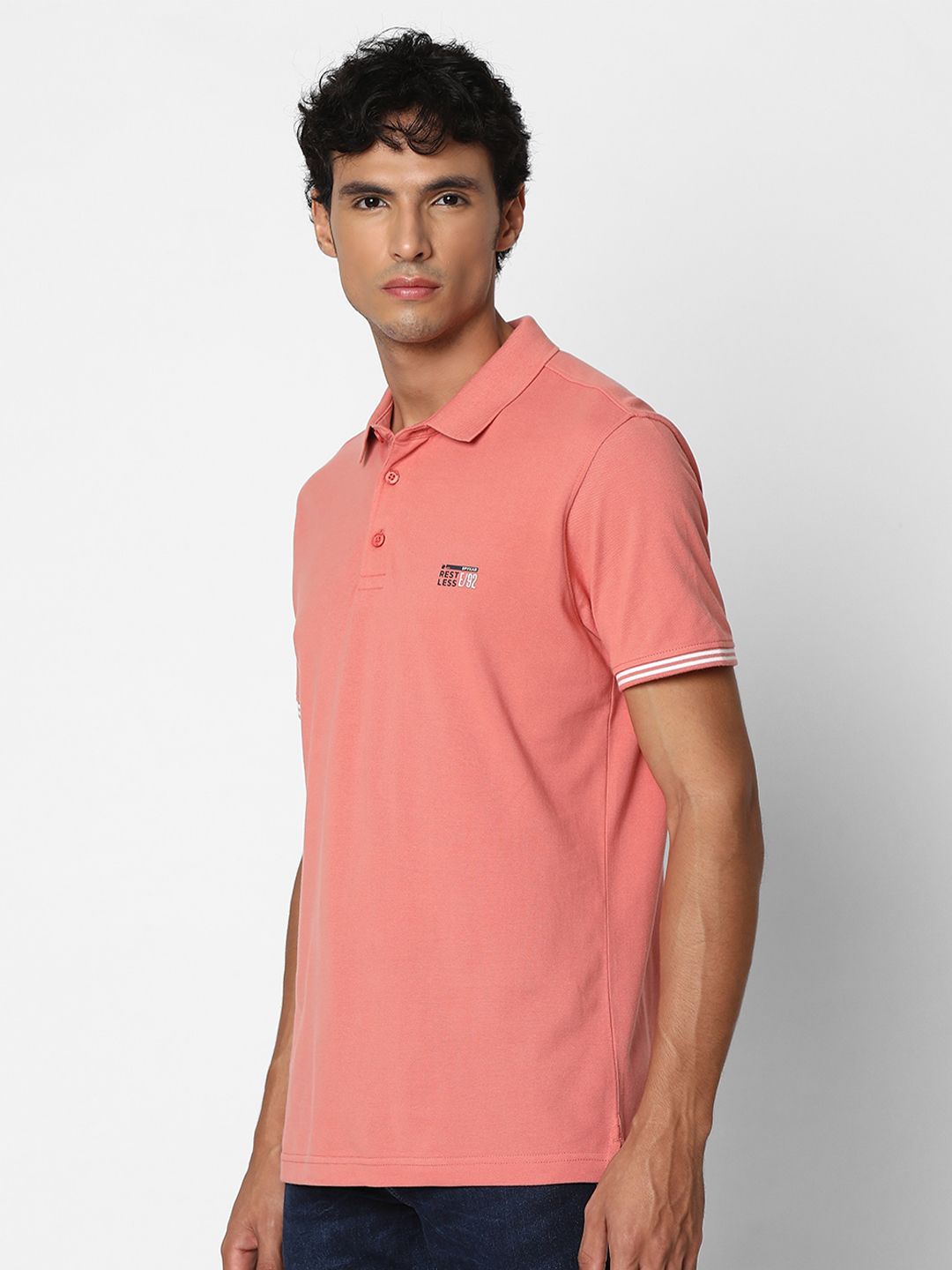 SPYKAR Polo Collar Cotton T-Shirt