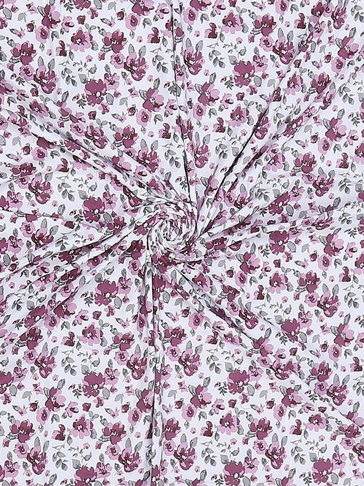 Monte Carlo Pink & White Floral Mild Winter 150 GSM Single Bed Dohar