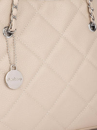 DressBerry Textured Structured Shoulder Bag with Quilted