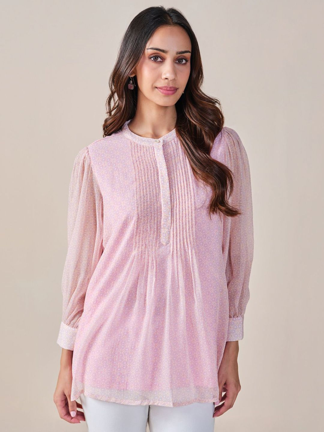Global Desi Puff Sleeve Top