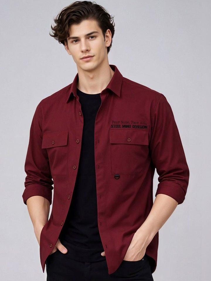 ADRO Classic Printed Cotton Twill Cargo Baju Kasual