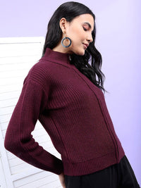 Tokyo Talkies Women Cable Knit Pullover