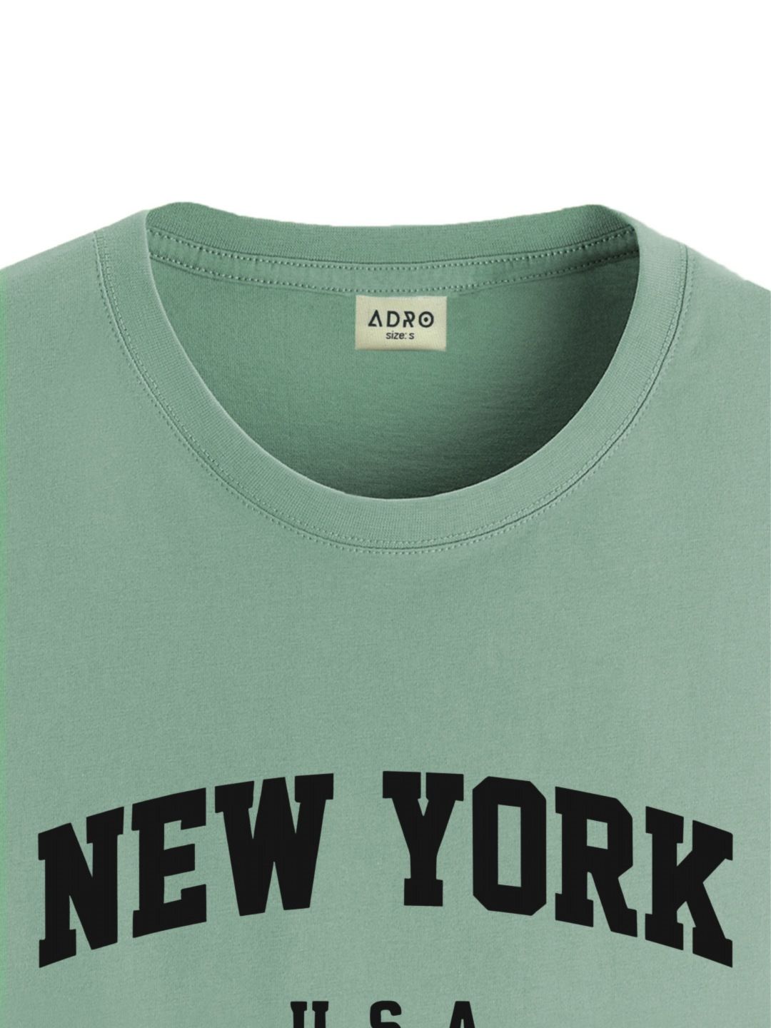 ADRO Men Typography Printed Raw Edge T-shirt