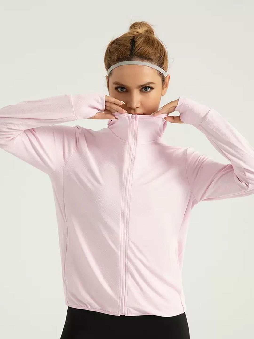 HRX by Hrithik Roshan Mock Collar Long Sleeves Sporty Jacket