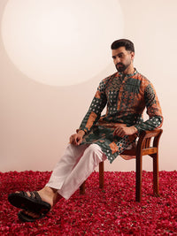 Anouk Ethnic Motifs Printed Mandarin Collar Short Kurta